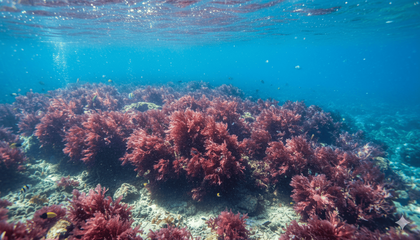 Красные воды Chondrus Crispus Eucheuma источник каррагинана