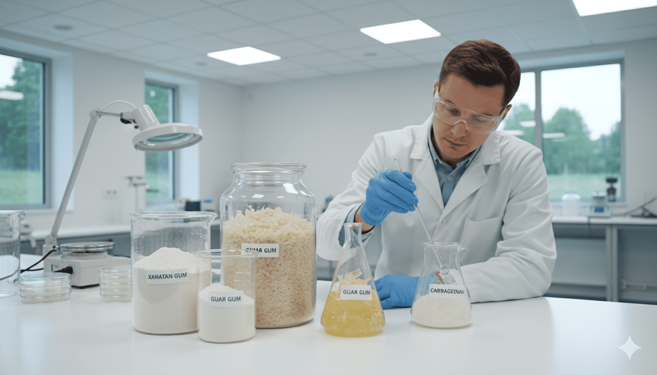 Ксантановая камедь, гуаровая камедь и каррагинан: в чем разница и где применяются