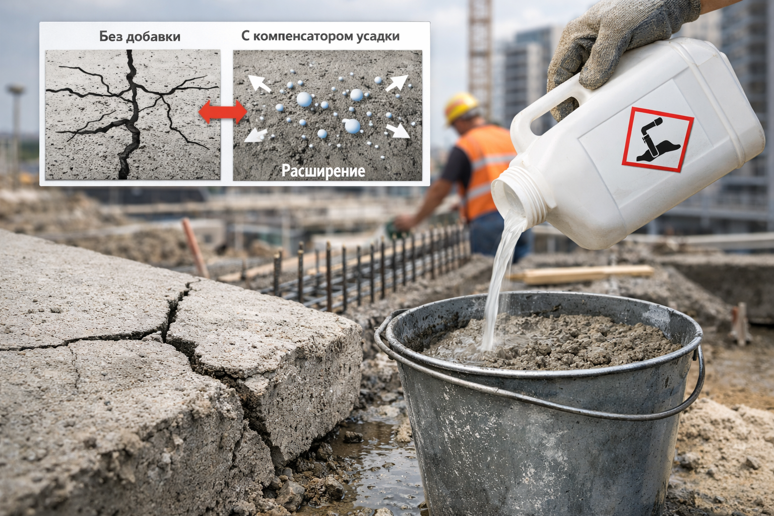 Компенсаторы усадки: как снизить риск трещин в бетоне